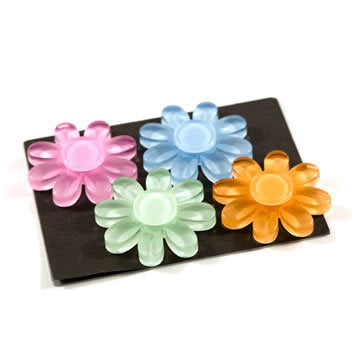 Bright Acrylic Flower Fridge Magnets
