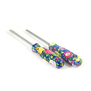 Funky Floral Print Screwdriver Set