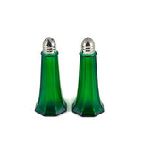 Jewel Coloured Glass Salt & Pepper Pots