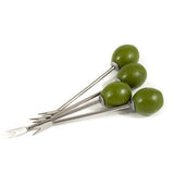Olive Shaped Pickle / Hors d'Oeuvre Fork Set