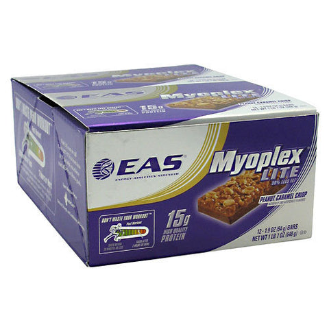 EAS Myoplex Lite Nutrition Bar, Peanut Caramel Crisp