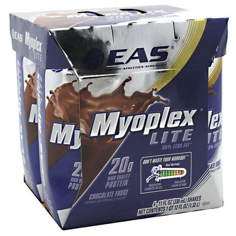 EAS Myoplex Lite Nutrition Shake RTD, Chocolate Fudge
