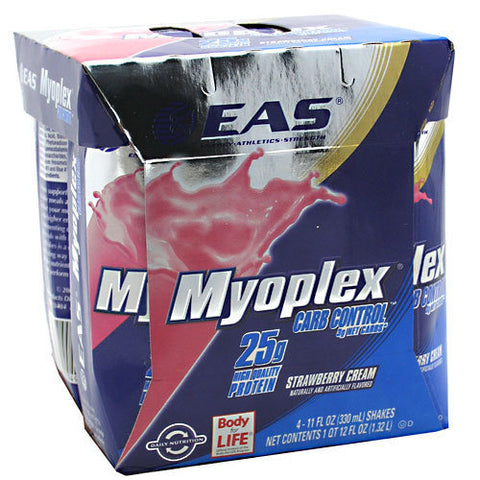 EAS Myoplex Carb Sense Nutrition Shake RTD, Strawberry Cream