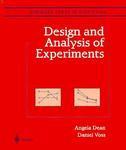 Design and Analysis of Experiments